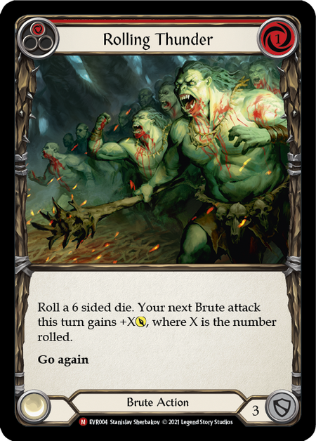 Rolling Thunder (Red) - Flesh and Blood TCG - MoxLand