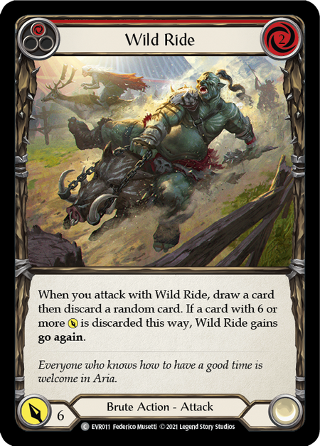 Wild Ride (Red) - Flesh and Blood TCG - MoxLand