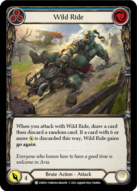Wild Ride (Blue) - Flesh and Blood TCG - MoxLand