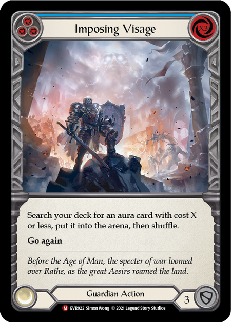 Imposing Visage (Blue) - Flesh and Blood TCG - MoxLand