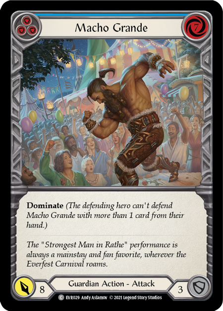 Macho Grande (Blue) - Flesh and Blood TCG - MoxLand