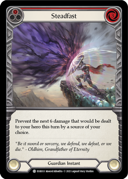 Steadfast (Red) - Flesh and Blood TCG - MoxLand