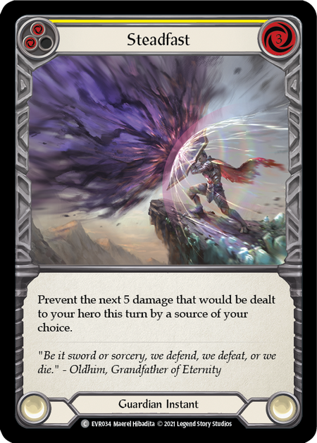 Steadfast (Yellow) - Flesh and Blood TCG - MoxLand