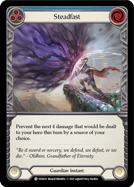 Steadfast (Blue) - Flesh and Blood TCG - MoxLand
