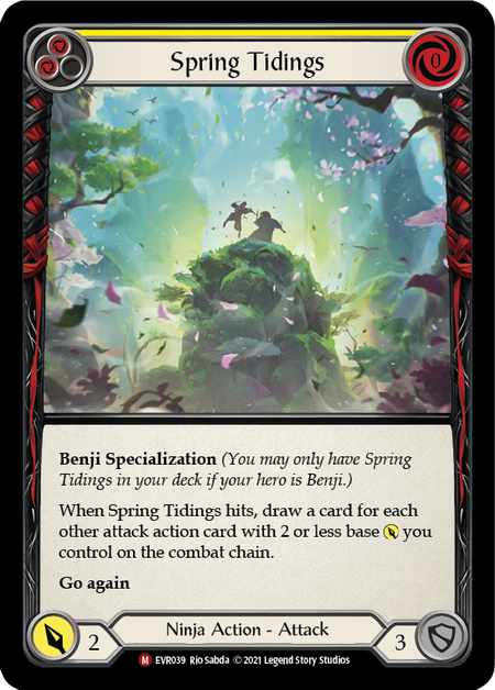 Spring Tidings (Yellow) - Flesh and Blood TCG - MoxLand