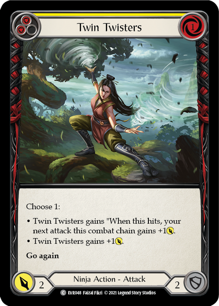 Twin Twisters (Yellow) - Flesh and Blood TCG - MoxLand