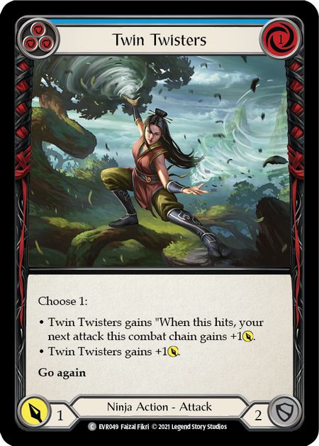 Twin Twisters (Blue) - Flesh and Blood TCG - MoxLand