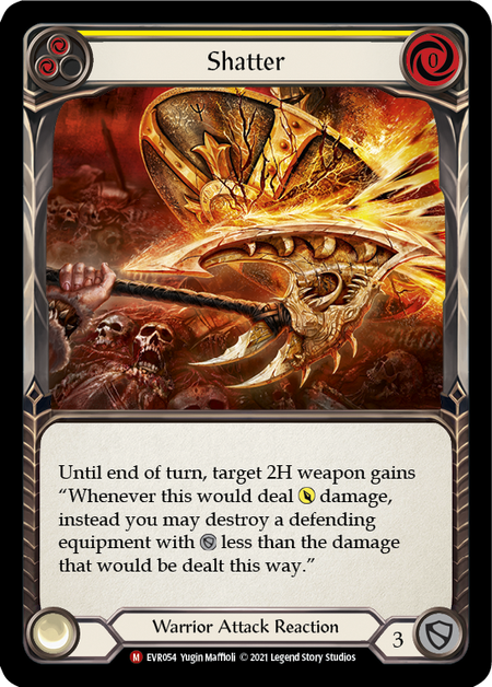 Shatter (Yellow) - Flesh and Blood TCG - MoxLand