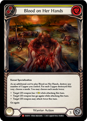 Blood on Her Hands (Yellow) - Flesh and Blood TCG - MoxLand