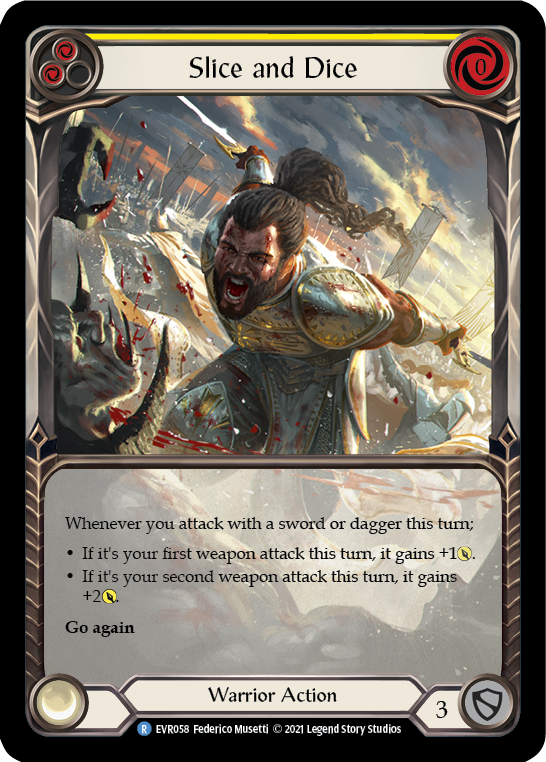 Slice and Dice (Yellow) - Flesh and Blood TCG - MoxLand