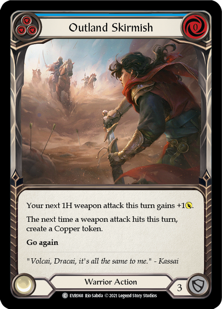 Outland Skirmish (Blue) - Flesh and Blood TCG - MoxLand