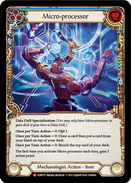 Micro-processor (Blue) - Flesh and Blood TCG - MoxLand