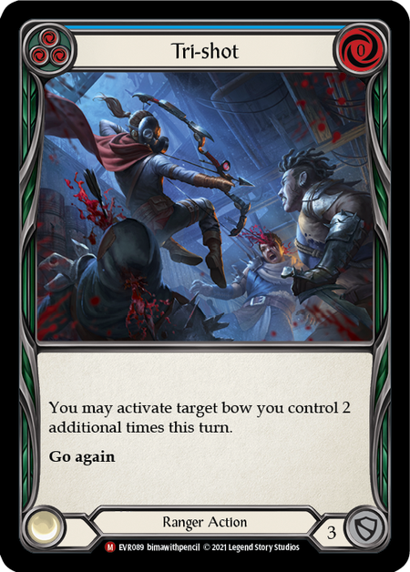 Tri-shot (Blue) - Flesh and Blood TCG - MoxLand