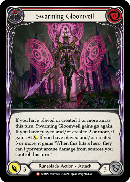 Swarming Gloomveil (Red) - Flesh and Blood TCG - MoxLand