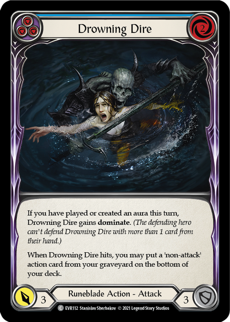 Drowning Dire (Blue) - Flesh and Blood TCG - MoxLand