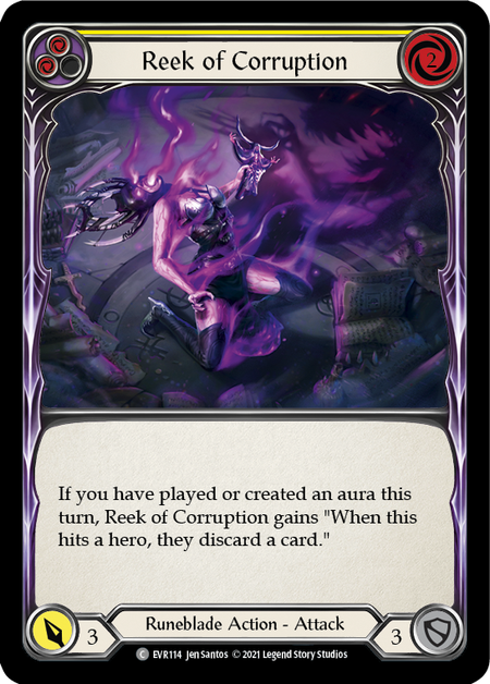 Reek of Corruption (Yellow) - Flesh and Blood TCG - MoxLand