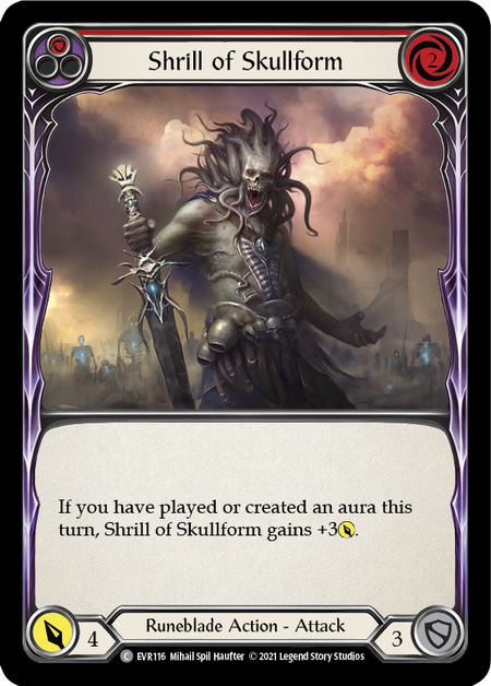 Shrill of Skullform (Red) - Flesh and Blood TCG - MoxLand