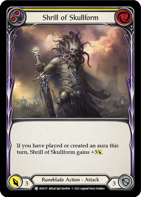Shrill of Skullform (Yellow) - Flesh and Blood TCG - MoxLand