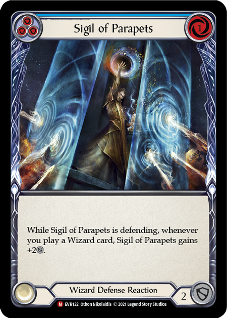 Sigil of Parapets (Blue) - Flesh and Blood TCG - MoxLand