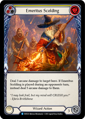 Emeritus Scolding (Yellow) - Flesh and Blood TCG - MoxLand