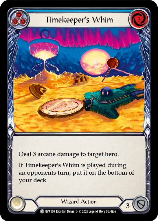 Timekeeper's Whim (Blue) - Flesh and Blood TCG - MoxLand