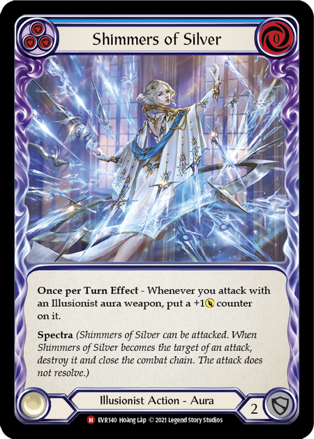 Shimmers of Silver (Blue) - Flesh and Blood TCG - MoxLand