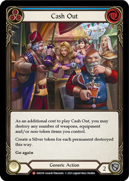 Cash Out (Blue) - Flesh and Blood TCG - MoxLand