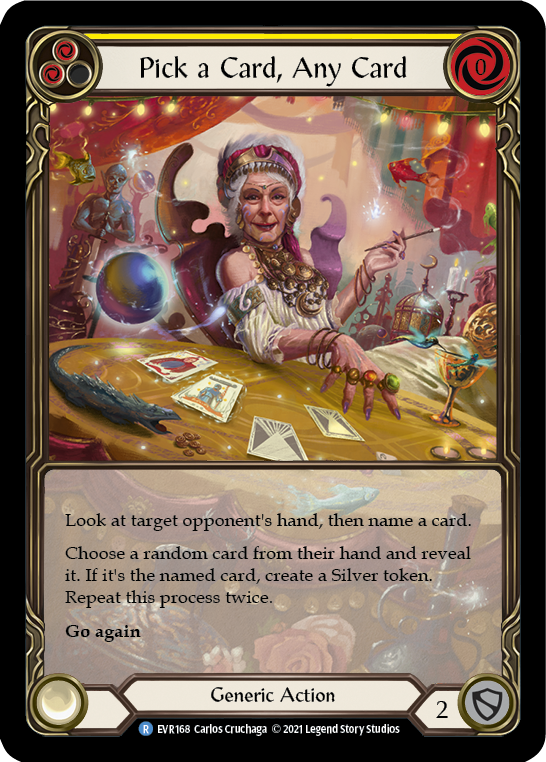 Pick a Card, Any Card (Yellow) - Flesh and Blood TCG - MoxLand