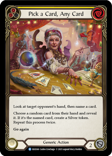 Pick a Card, Any Card (Yellow) - Flesh and Blood TCG - MoxLand