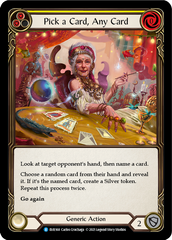 Pick a Card, Any Card (Yellow) - Flesh and Blood TCG - MoxLand