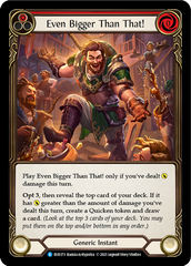 Even Bigger Than That! (Red) - Flesh and Blood TCG - MoxLand