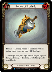 Potion of Ironhide (Blue) - Flesh and Blood TCG - MoxLand