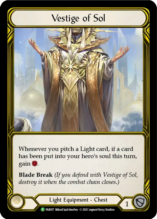 Vestige of Sol - Flesh and Blood TCG - MoxLand