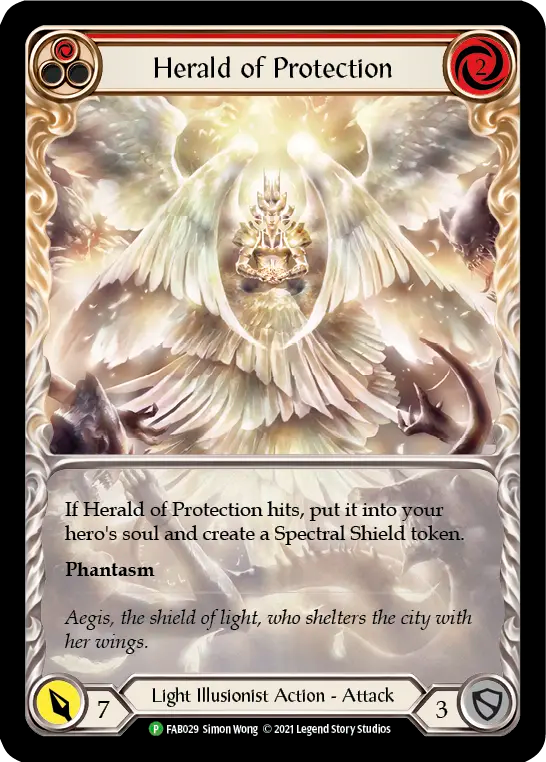 Herald of Protection (Red) - Flesh and Blood TCG - MoxLand