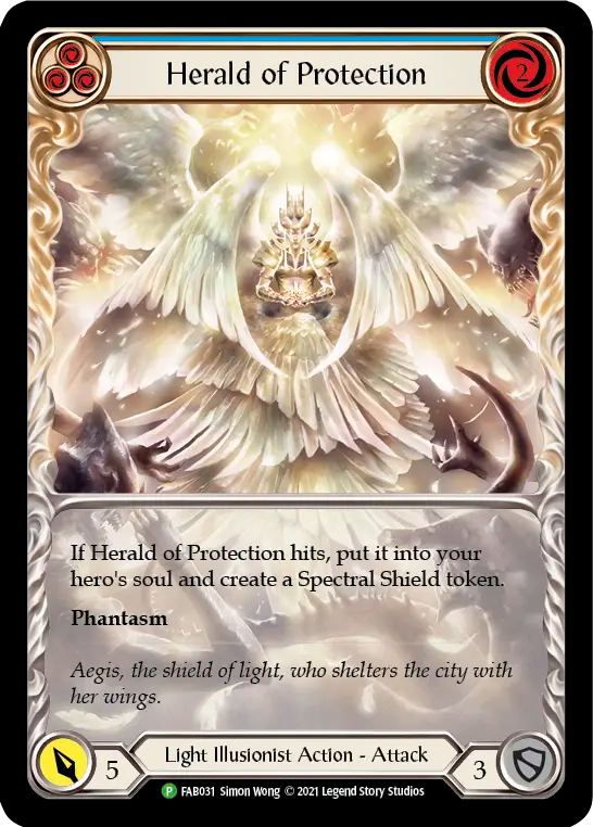 Herald of Protection (Blue) - Flesh and Blood TCG - MoxLand