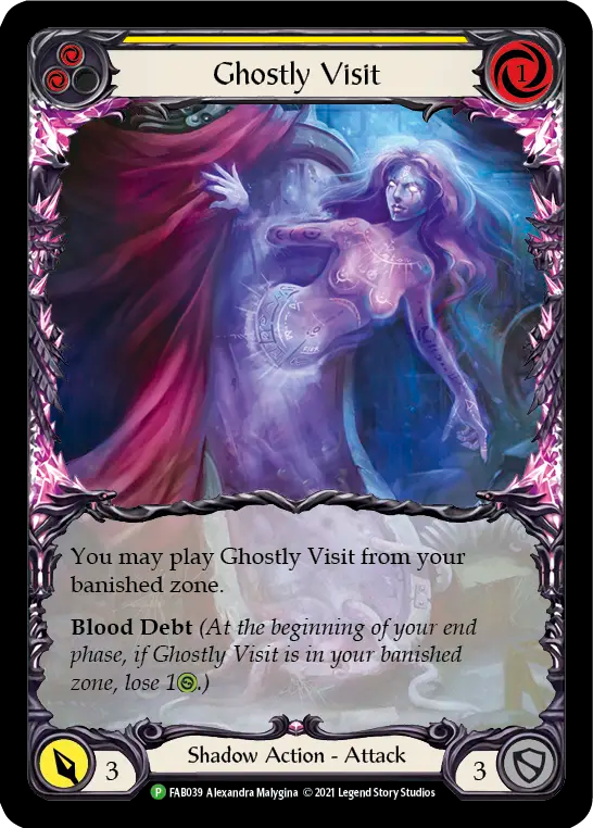 Ghostly Visit (Yellow) - Flesh and Blood TCG - MoxLand