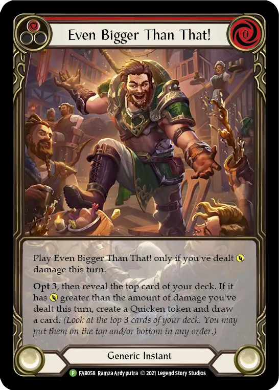 Even Bigger Than That! (Red) - Flesh and Blood TCG - MoxLand