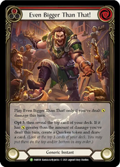 Even Bigger Than That! (Red) - Flesh and Blood TCG - MoxLand