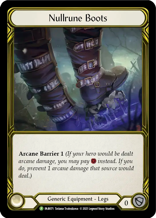 Nullrune Boots - Flesh and Blood TCG - MoxLand