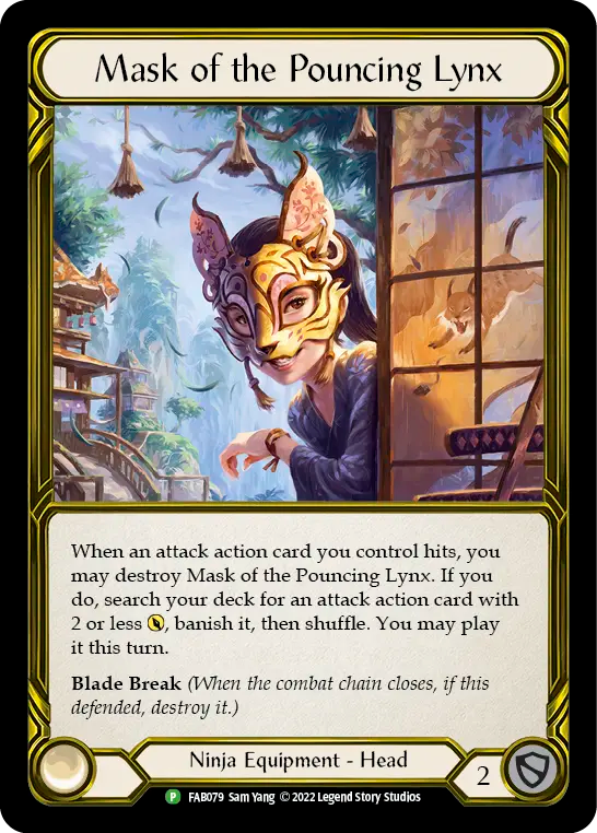 Mask of the Pouncing Lynx - Flesh and Blood TCG - MoxLand