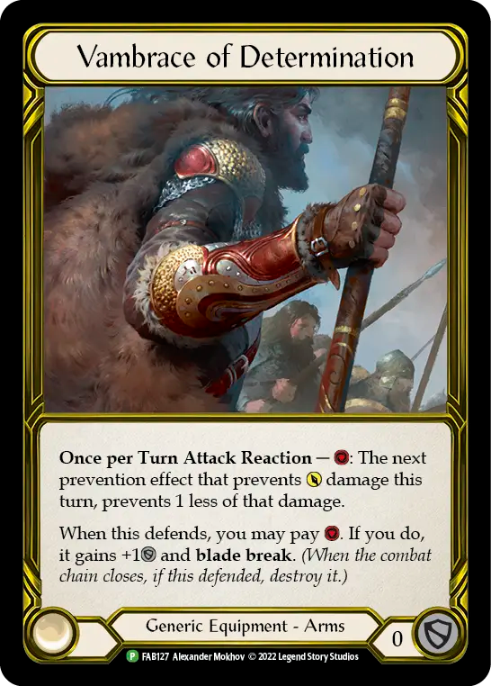 Vambrace of Determination - Flesh and Blood TCG - MoxLand