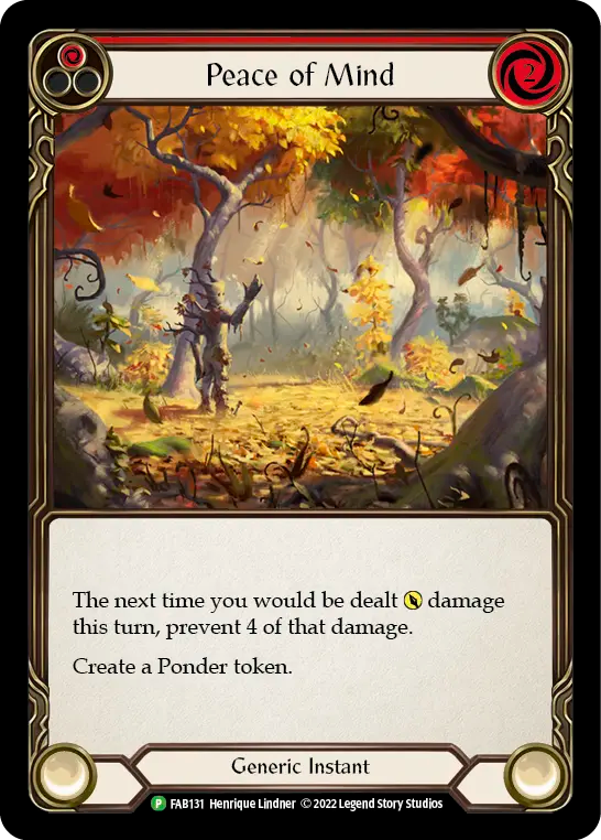 Peace of Mind (Red) - Flesh and Blood TCG - MoxLand