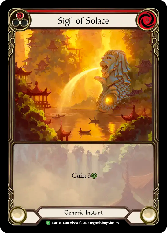 Sigil of Solace (Red) - Flesh and Blood TCG - MoxLand