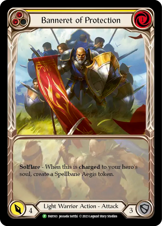 Banneret of Protection (Yellow) - Flesh and Blood TCG - MoxLand