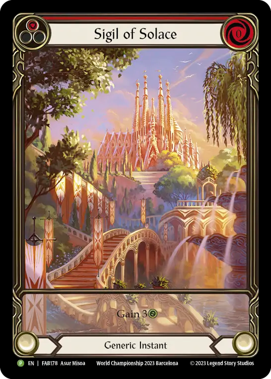 Sigil of Solace (Red) - Flesh and Blood TCG - MoxLand