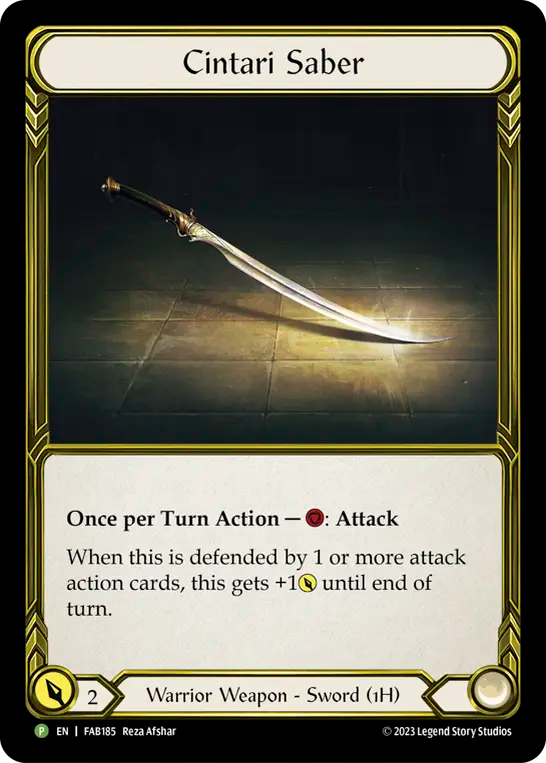 Cintari Saber - Flesh and Blood TCG - MoxLand