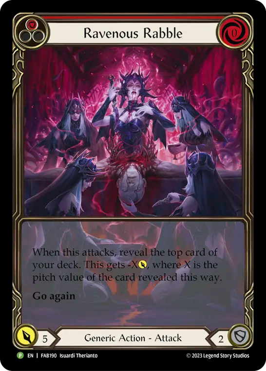 Ravenous Rabble (Red) - Flesh and Blood TCG - MoxLand