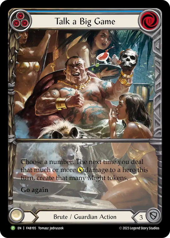Talk a Big Game (Blue) - Flesh and Blood TCG - MoxLand