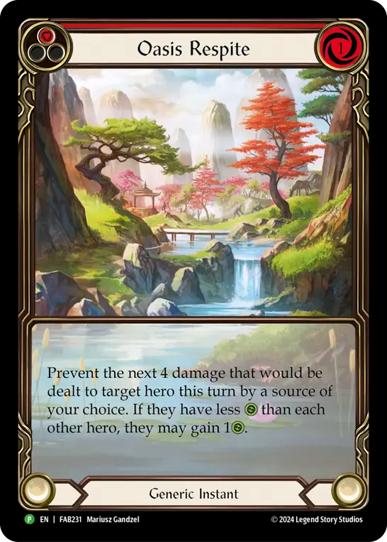 Oasis Respite (Red) - Flesh and Blood TCG - MoxLand