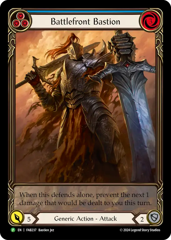 Battlefront Bastion (Blue) - Flesh and Blood TCG - MoxLand